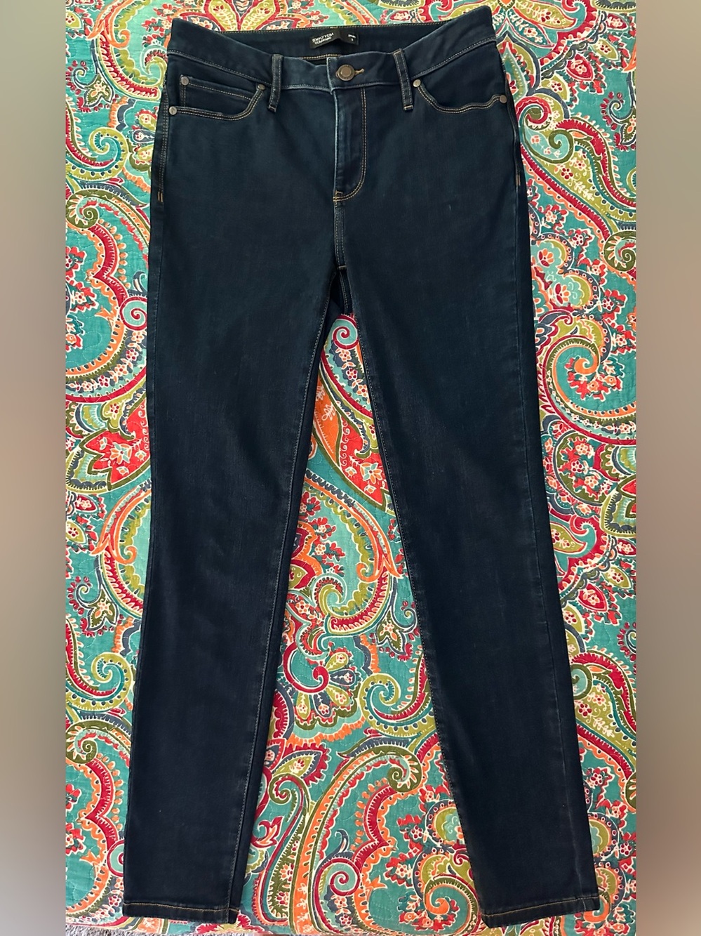 Simply Vera Vera Wang Skinny Dark Wash High Rise Jeans Size 8